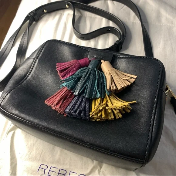 Rebecca Minkoff Tassels Crossbody Leather Handbag - Picture 3 of 10
